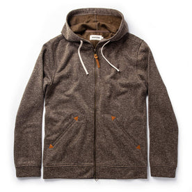 The Après Hoodie in Olive Hemp Donegal: Featured Image