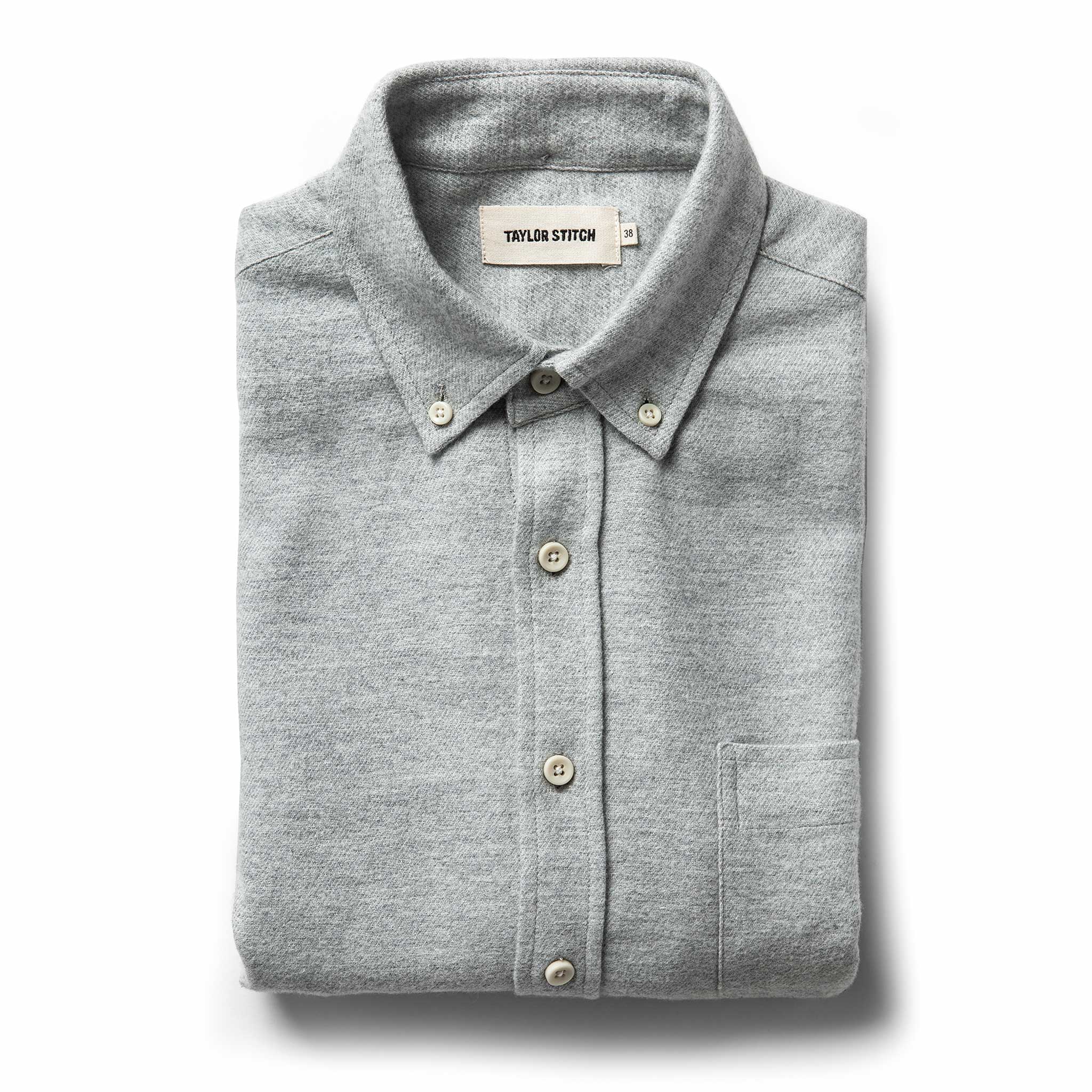 The Jack in Brushed Heather Grey: Featured Image, Wovens by Taylor Stitch