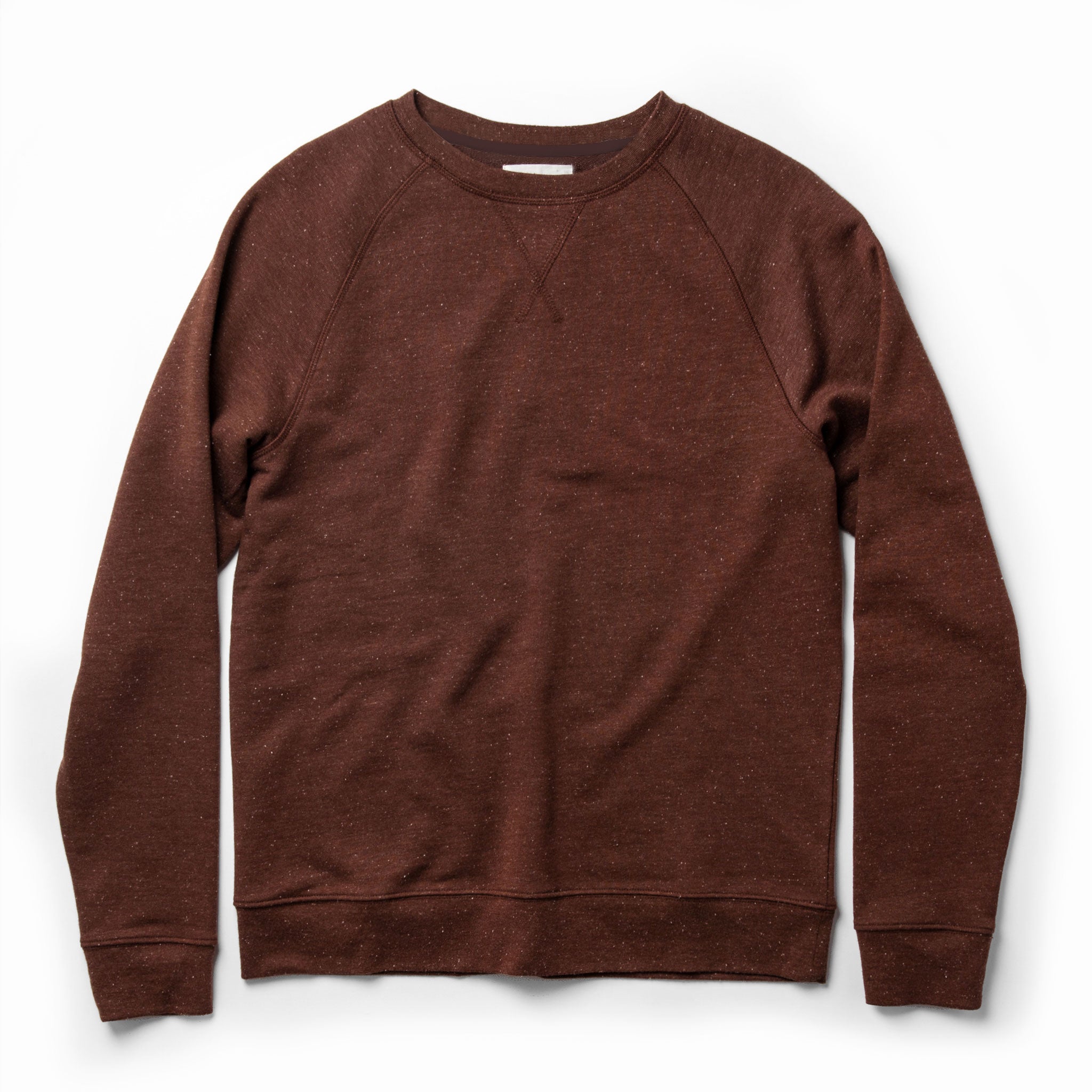 The Crewneck in Rust Donegal Terry: Featured Image, Knits by Taylor Stitch