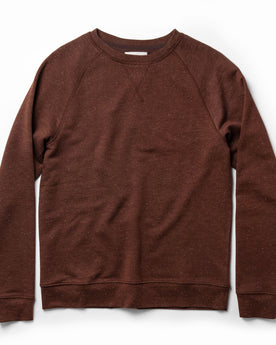 The Crewneck in Rust Donegal Terry: Featured Image, Knits by Taylor Stitch