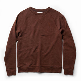 The Crewneck in Rust Donegal Terry: Featured Image