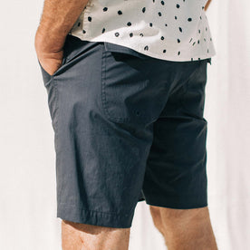 our fit model wearing The Adventure Short in Navy