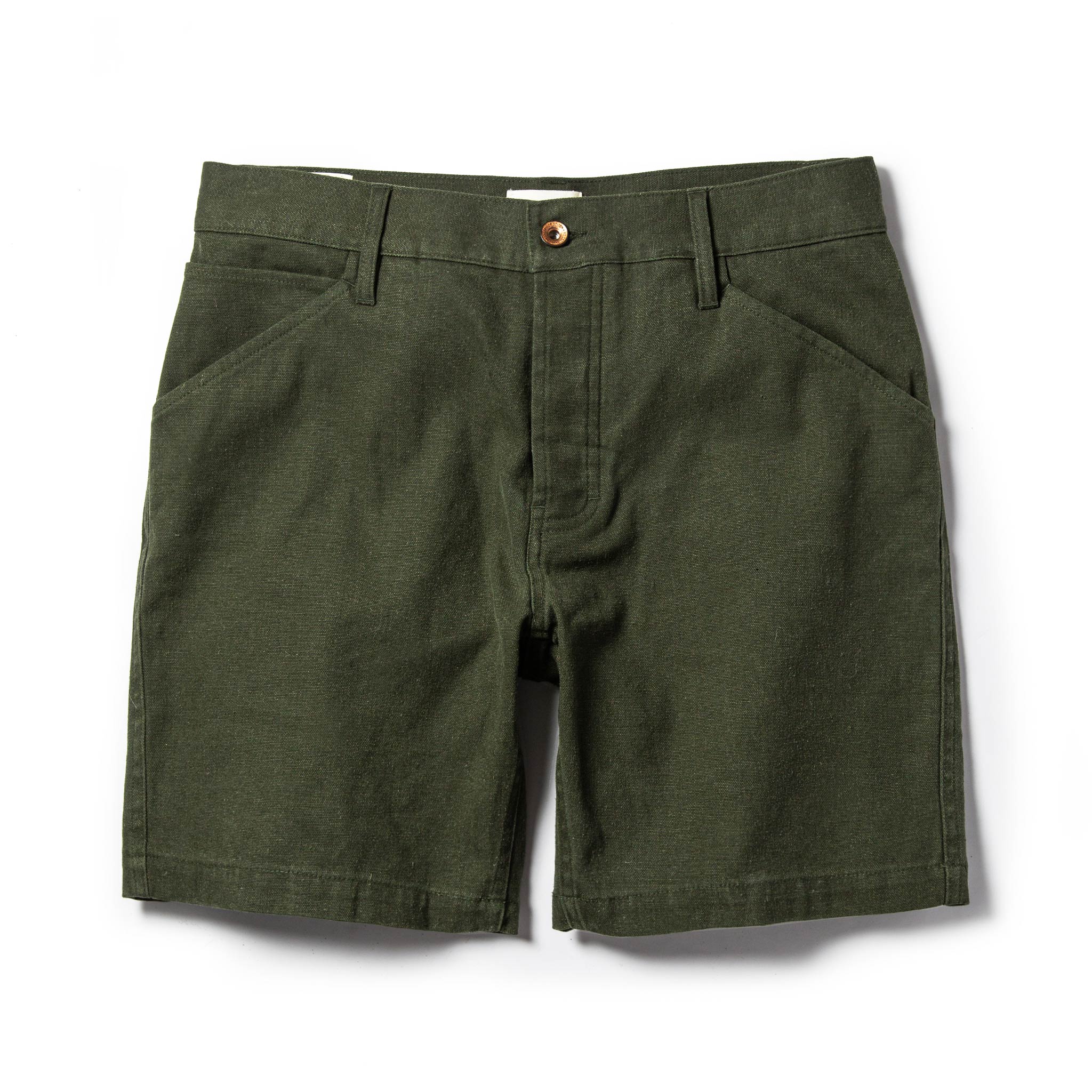 The Camp Short in Olive Boss Duck: Featured Image, Shorts by Taylor Stitch