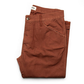 The Camp Pant in Rust Reverse Sateen: Featured Image