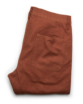 The Camp Pant in Rust Reverse Sateen: Alternate Image 9, Bottoms by Taylor Stitch
