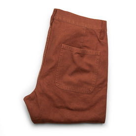 The Camp Pant in Rust Reverse Sateen: Alternate Image 9