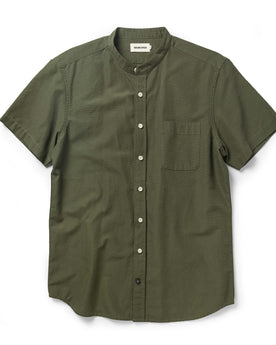 The Short Sleeve Bandit in Olive: Featured Image, Wovens by Taylor Stitch
