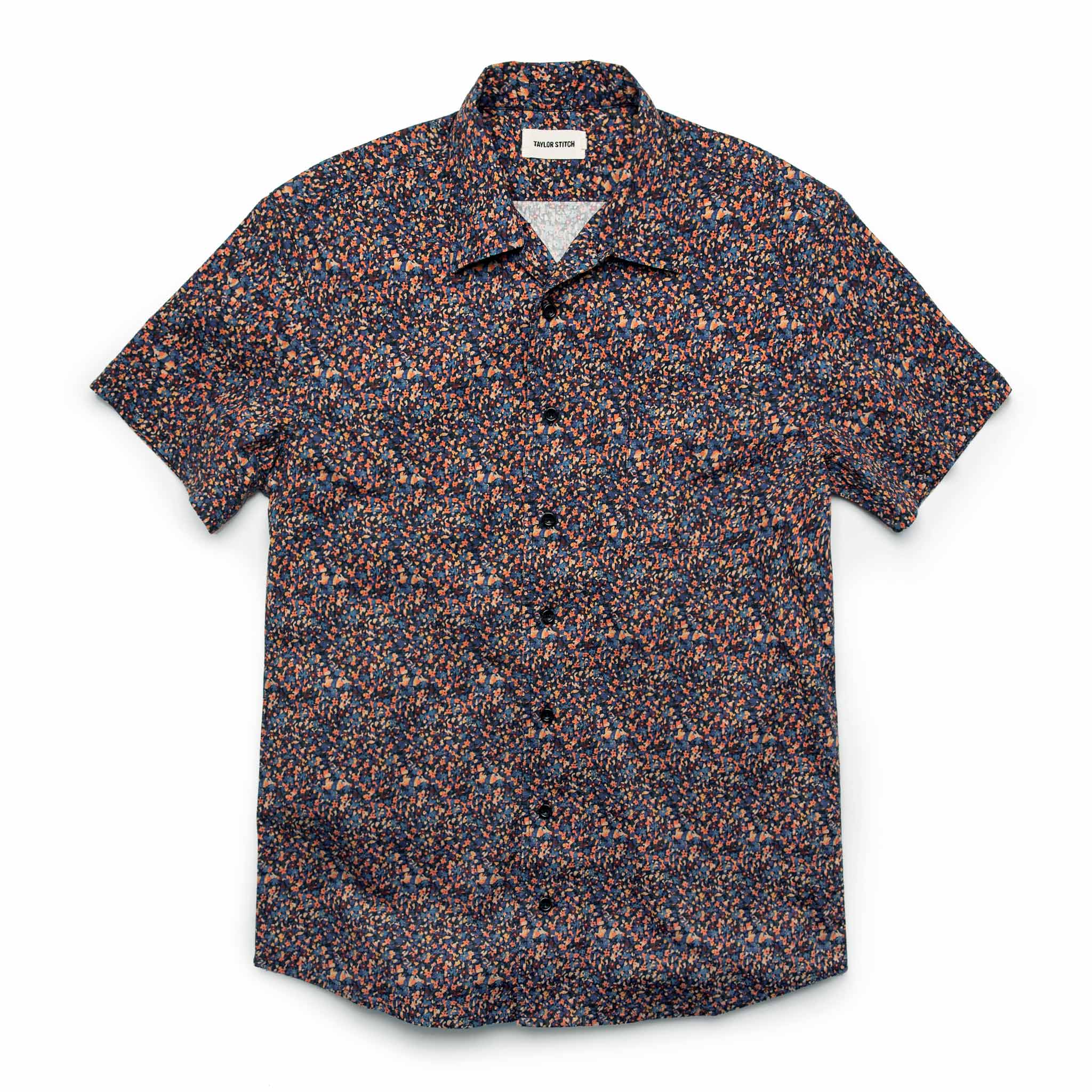 The Short Sleeve Hawthorne in Flower Field: Featured Image, Wovens by Taylor Stitch
