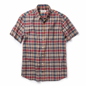 The Short Sleeve Jack in Red Madras - featured image