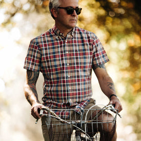 The Short Sleeve Jack in Red Madras - featured image