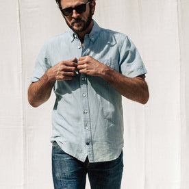 The Short Sleeve Jack in Sun Bleached Linen - featured image