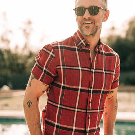 The Short Sleeve Jack in Crimson Plaid - featured image