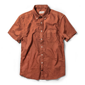 The Short Sleeve Jack in Terracotta Oxford - featured image
