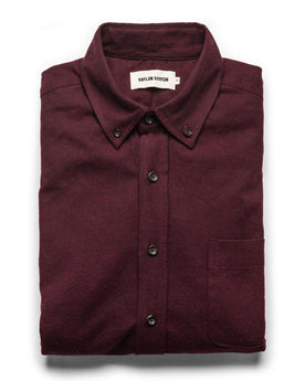 The Jack in Maroon Brushed Oxford: Featured Image, Wovens by Taylor Stitch