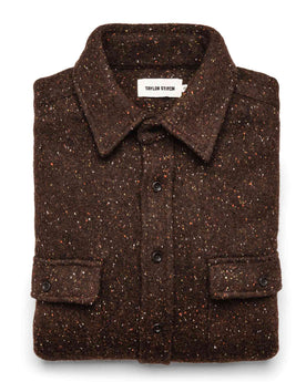 The Leeward Shirt in Chocolate Donegal: Featured Image, Wovens by Taylor Stitch