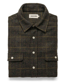 The Leeward Shirt in Olive Plaid: Featured Image, Wovens by Taylor Stitch
