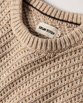 material shot of collar, Knits by Taylor Stitch