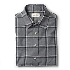 The California in Navy Salt and Pepper Plaid - featured image