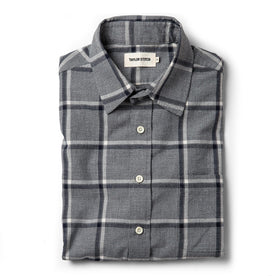 The California in Navy Salt and Pepper Plaid: Featured Image