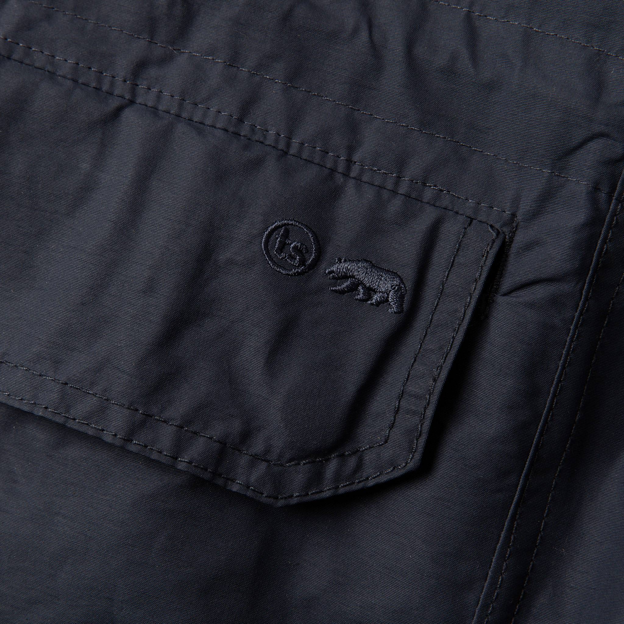 material shot of ts bear logo stitching, Outerwear by Taylor Stitch