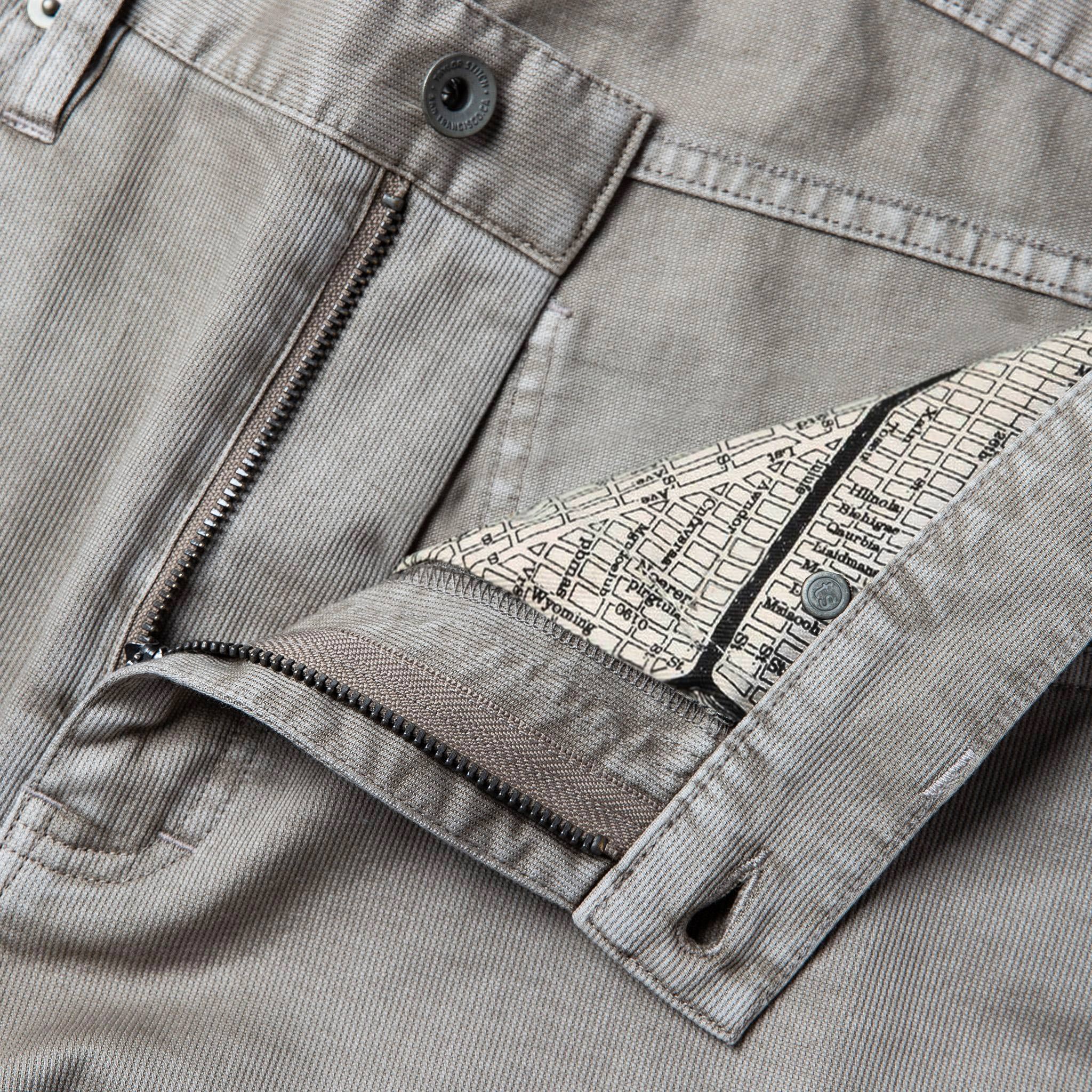 material shot of pocket, Bottoms by Taylor Stitch
