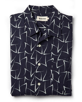 The Short Sleeve Hawthorne in Dark Navy Seagull: Alternate Image 7, Wovens by Taylor Stitch