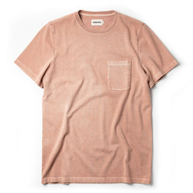 flatlay of The Heavy Bag Tee in Dusty Rose