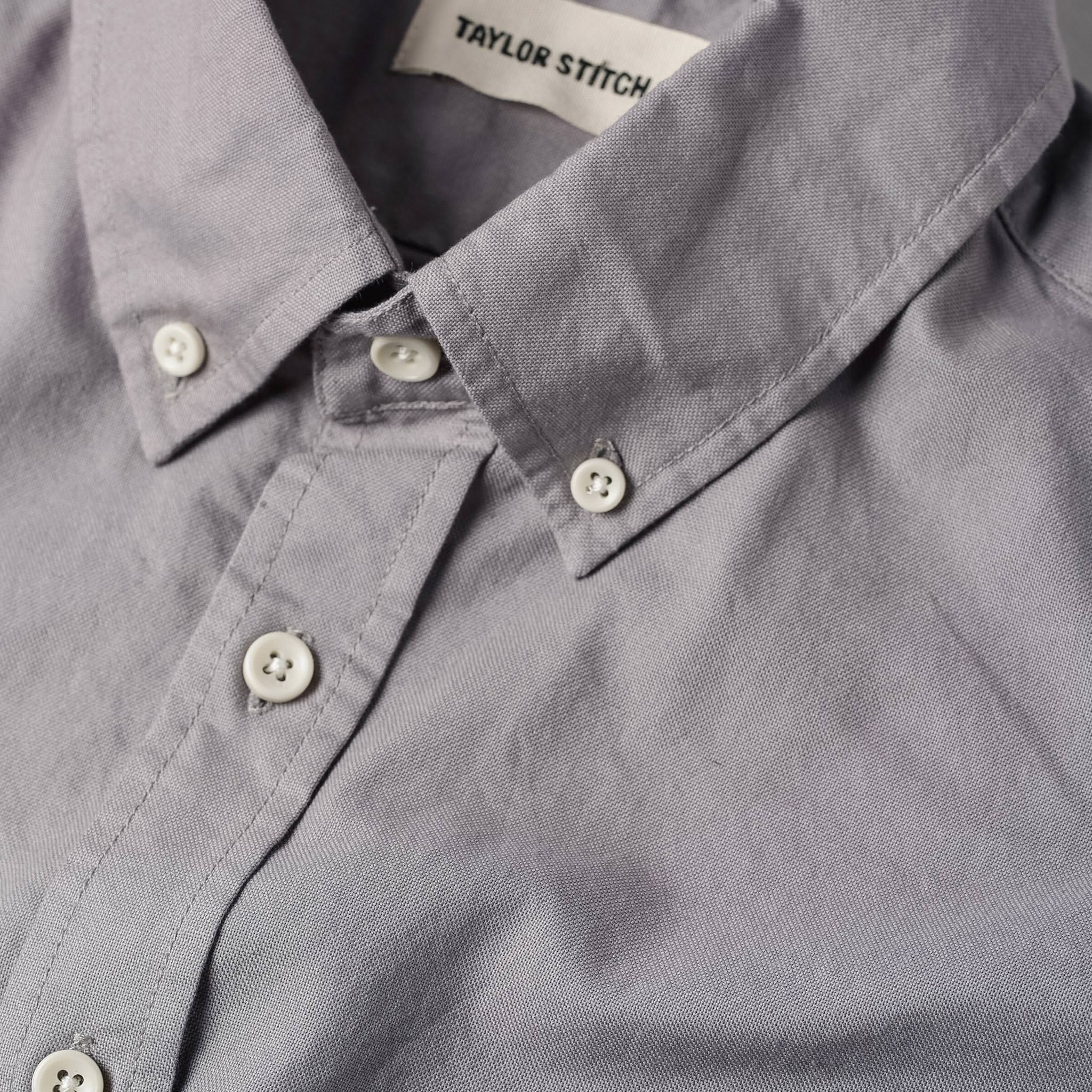 material shot of collar, Wovens by Taylor Stitch