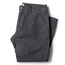 The Morse Pant in Charcoal Slub Linen - featured image