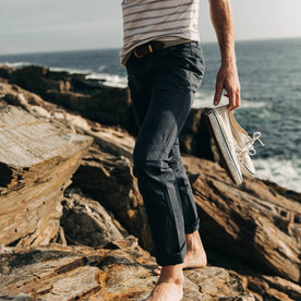 The Morse Pant in Navy Slub Linen - featured image