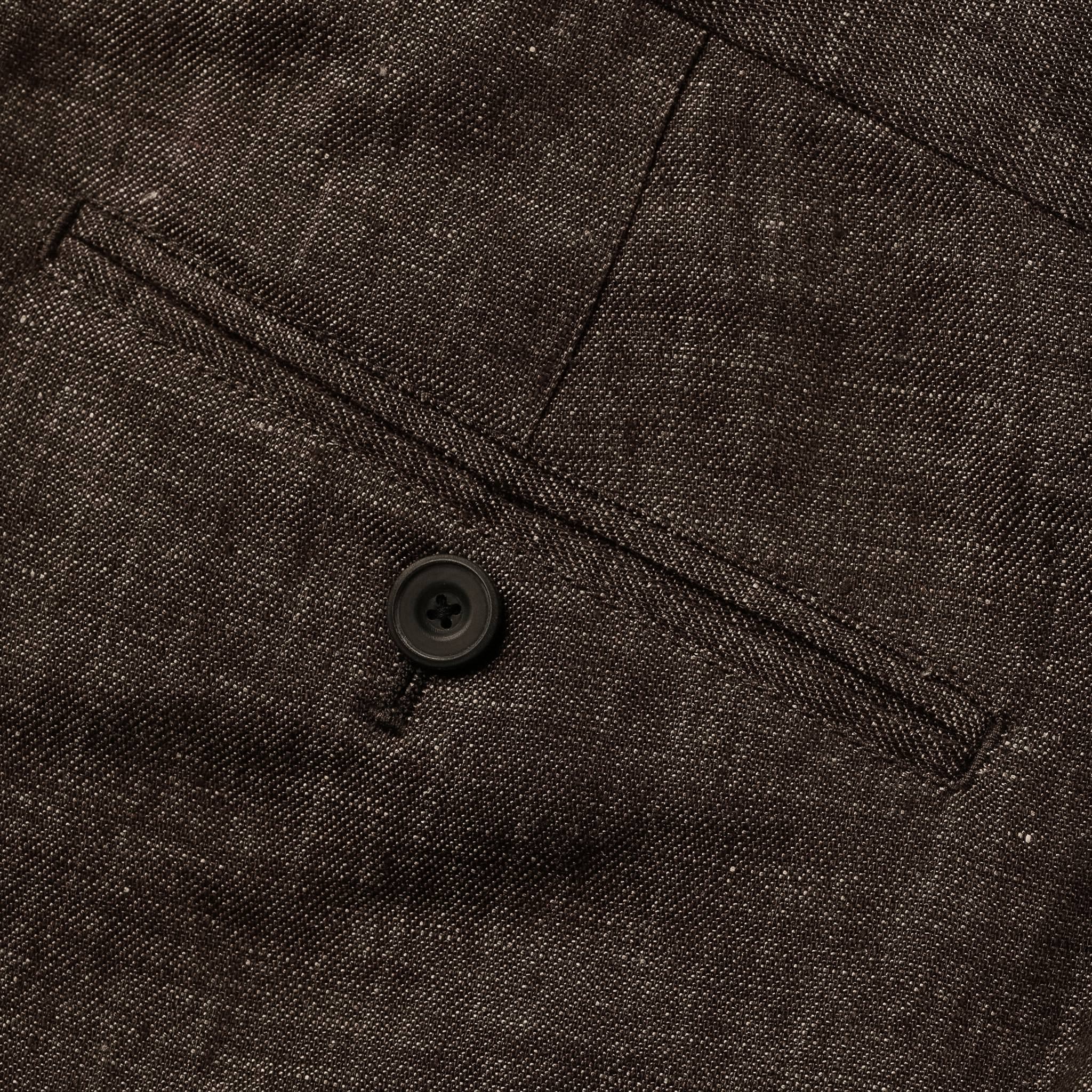 material shot of button on pocket, Bottoms by Taylor Stitch