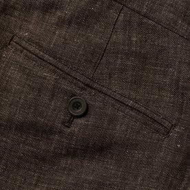 material shot of button on pocket