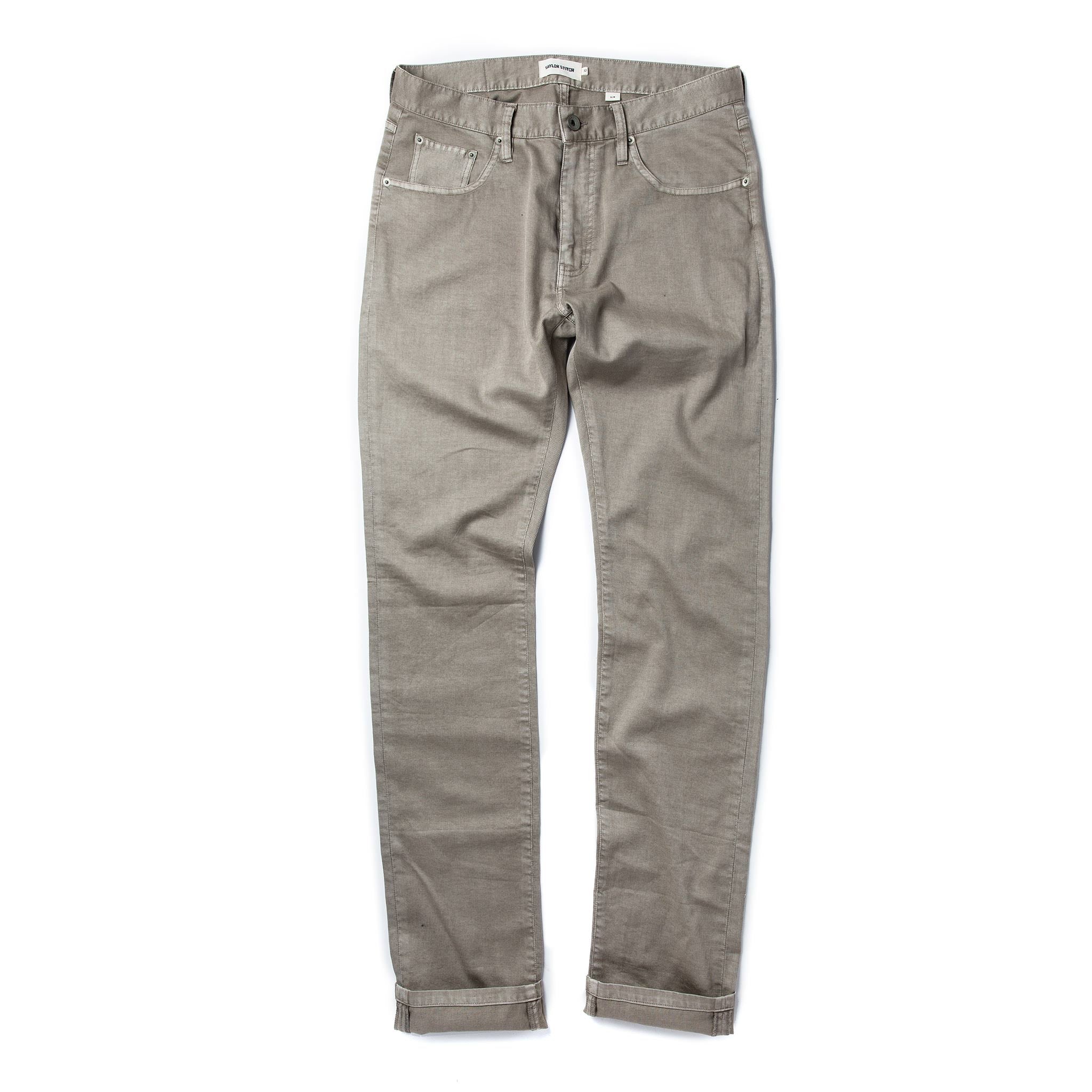 front flatlay cuffed, Bottoms by Taylor Stitch