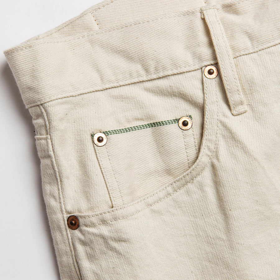 The Slim Jean in Natural Organic Selvage | Taylor Stitch