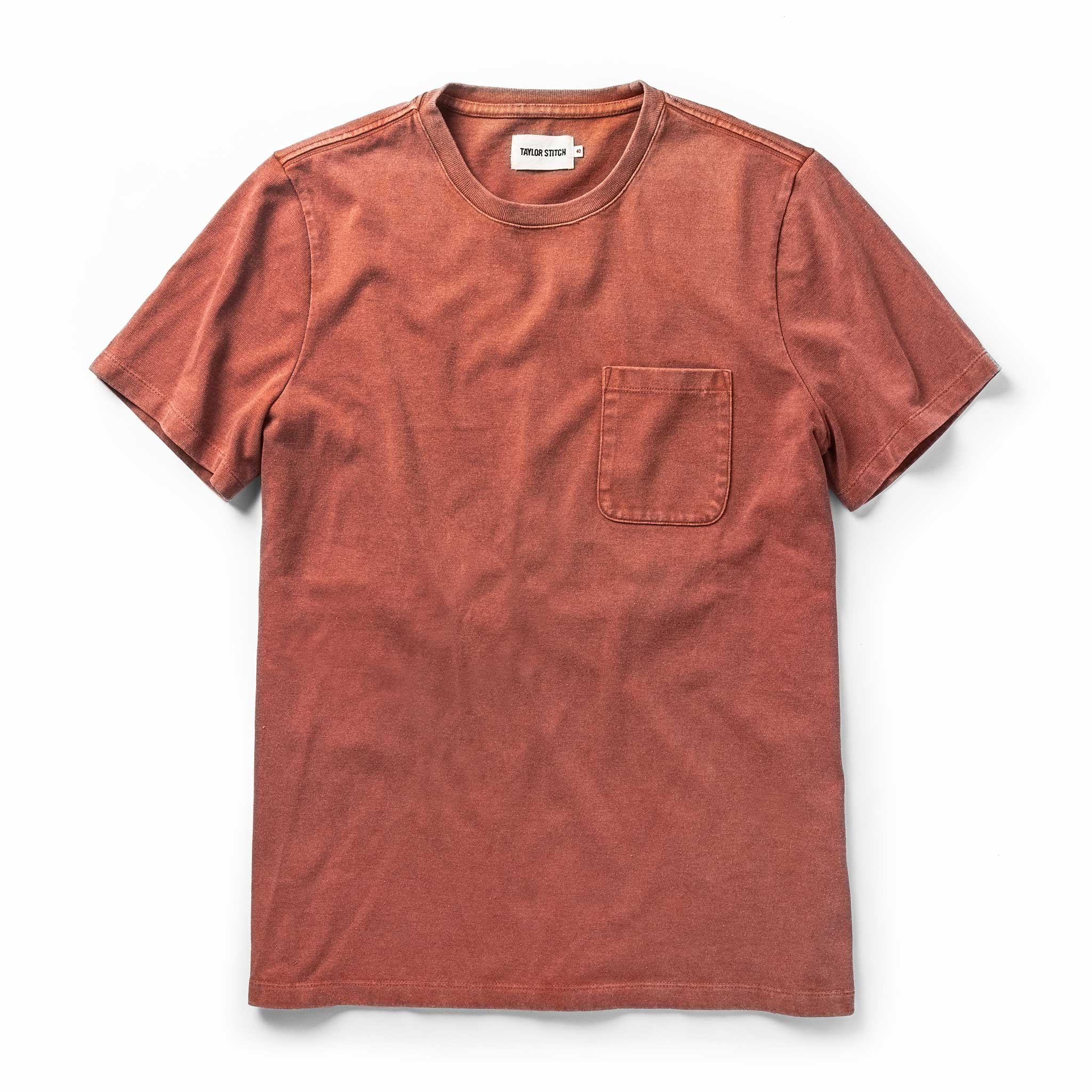 The Heavy Bag Tee in Dusty Clay: Featured Image, Knits by Taylor Stitch