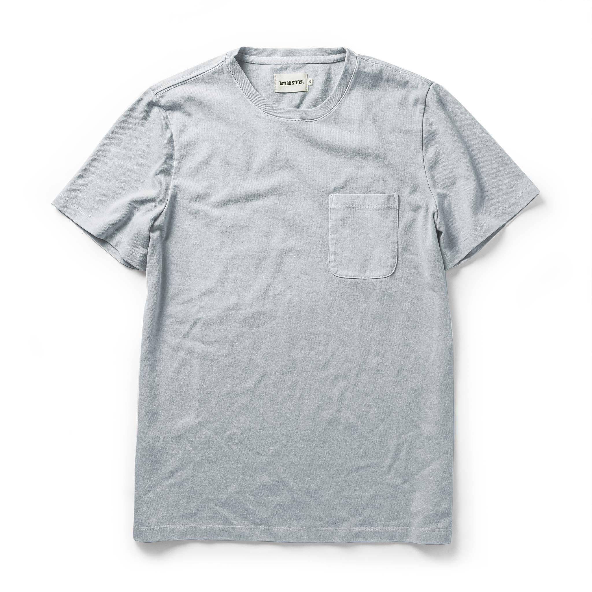 The Heavy Bag Tee in Dusty Sky: Featured Image, Knits by Taylor Stitch