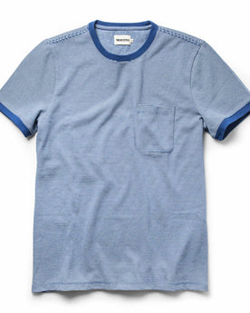 The Heavy Bag Ringer in Royal Blue Stripe: Featured Image, Knits by Taylor Stitch