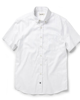 The Short Sleeve Jack in Washed White Oxford: Featured Image, Wovens by Taylor Stitch