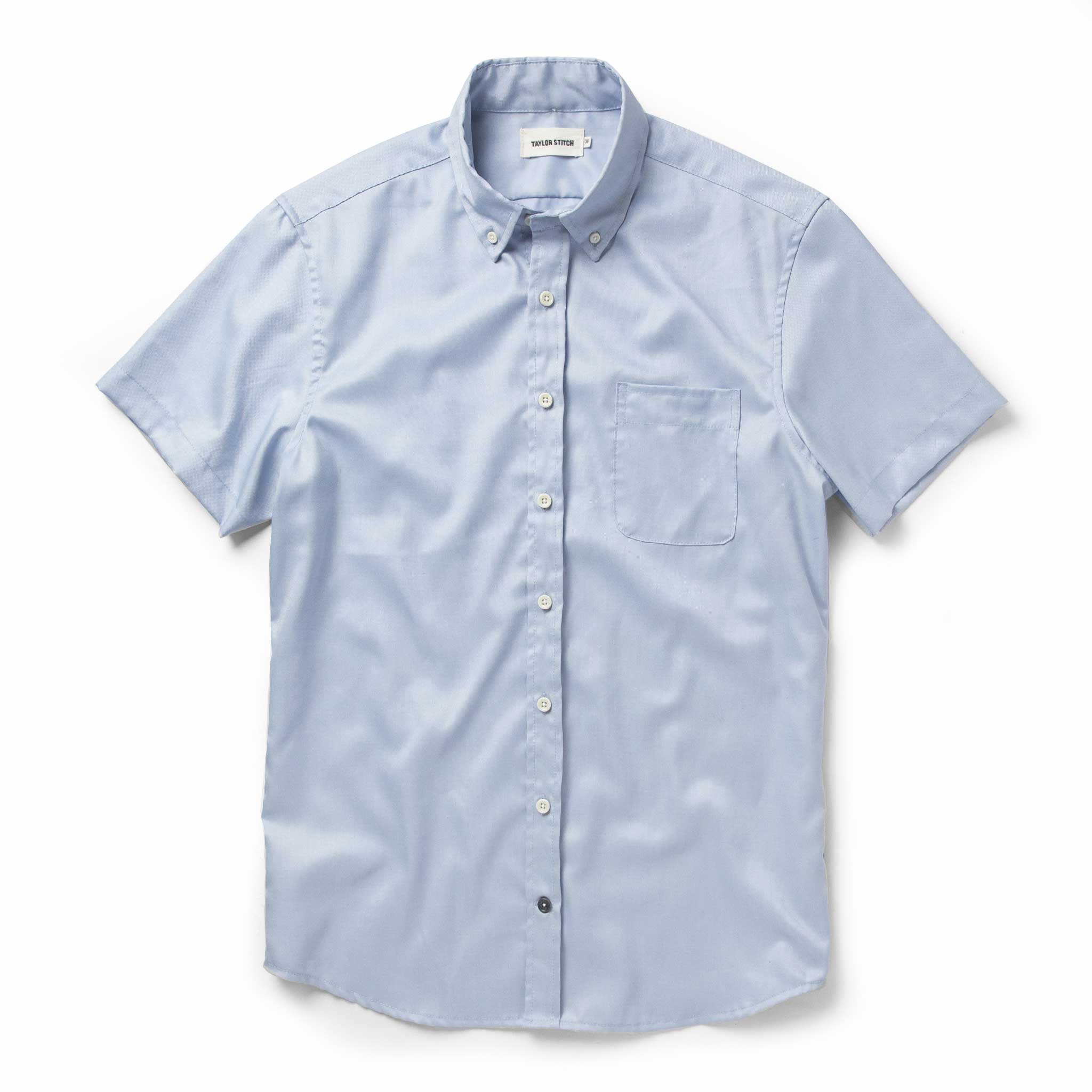 The Short Sleeve Jack in Washed Blue Oxford: Featured Image, Wovens by Taylor Stitch