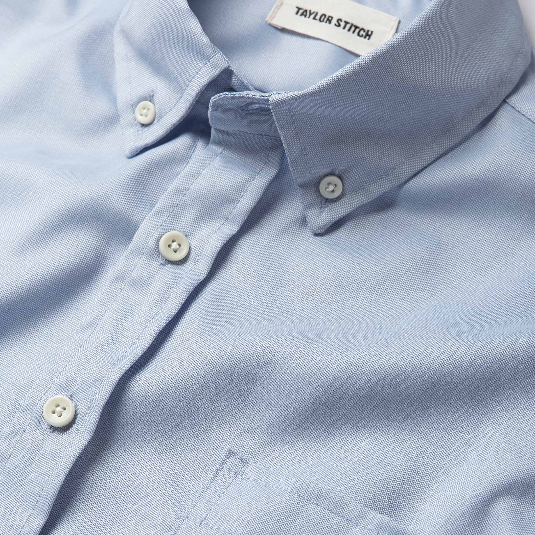 The Short Sleeve Jack in Washed Blue Oxford: Alternate Image 5, Wovens by Taylor Stitch