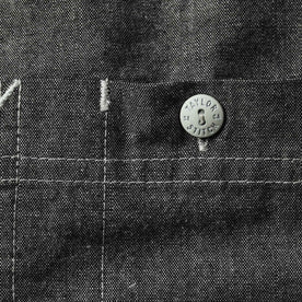 material shot of button on pocket