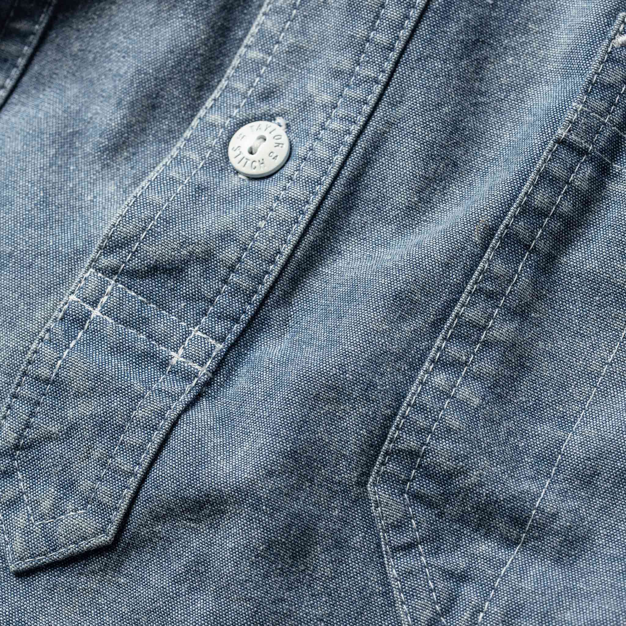 material shot of button, Wovens by Taylor Stitch