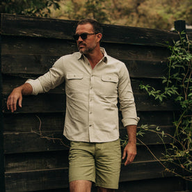 The Chore Shirt in Natural Herringbone - featured image