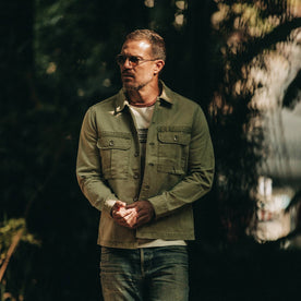 The HBT Jacket in Washed Olive - featured image