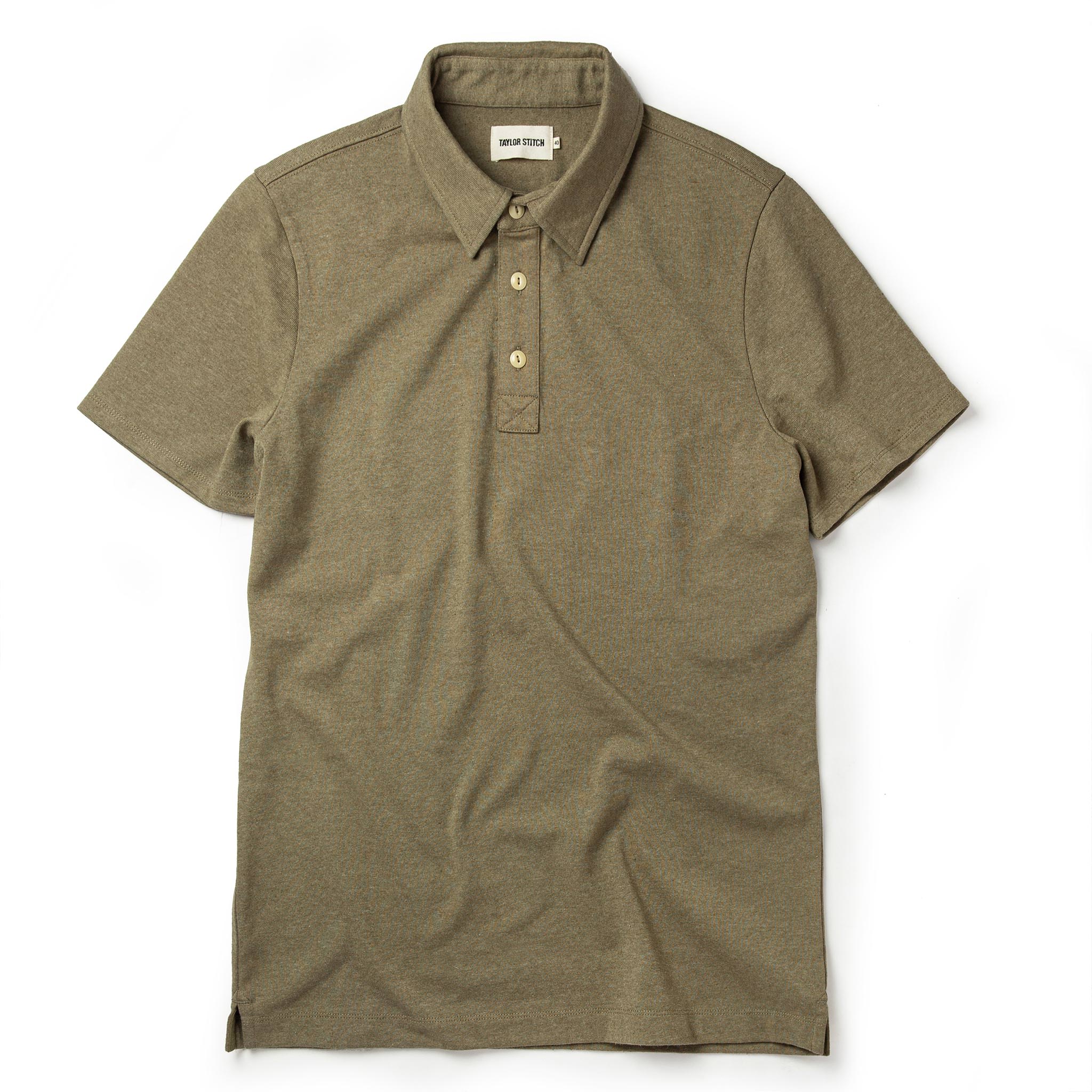 The Heavy Bag Polo in Olive: Featured Image, Knits by Taylor Stitch