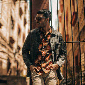 The Ojai Jacket in Black Cross Dye - featured image