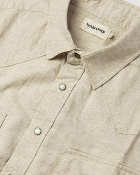 material shot of chest, Wovens by Taylor Stitch