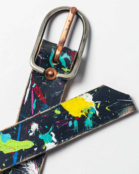 exterior detail shot of The Stitched Belt in Cosmos, Accessories by Taylor Stitch