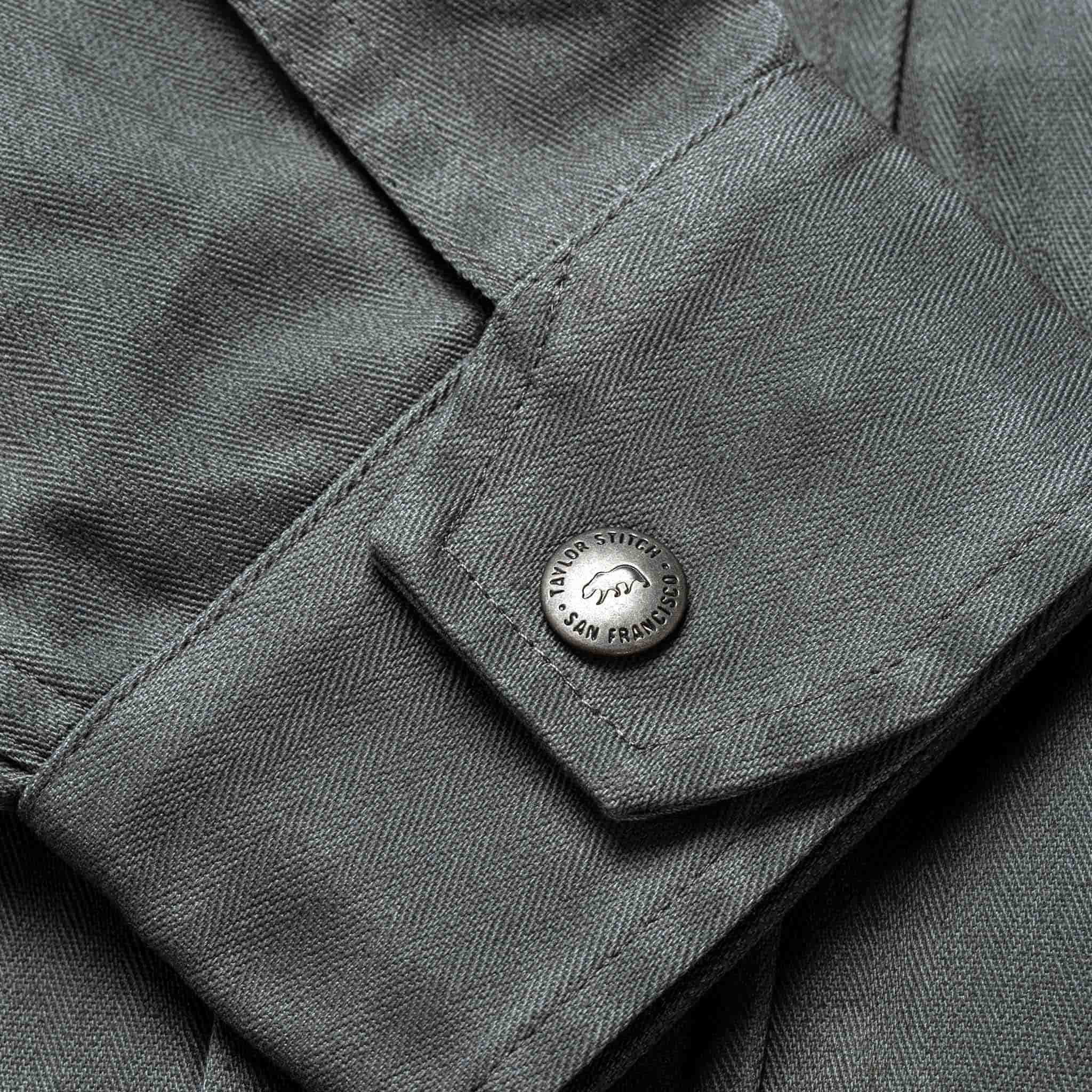 The Bomber Jacket in Washed Slate Herringbone: Alternate Image 9, Outerwear by Taylor Stitch