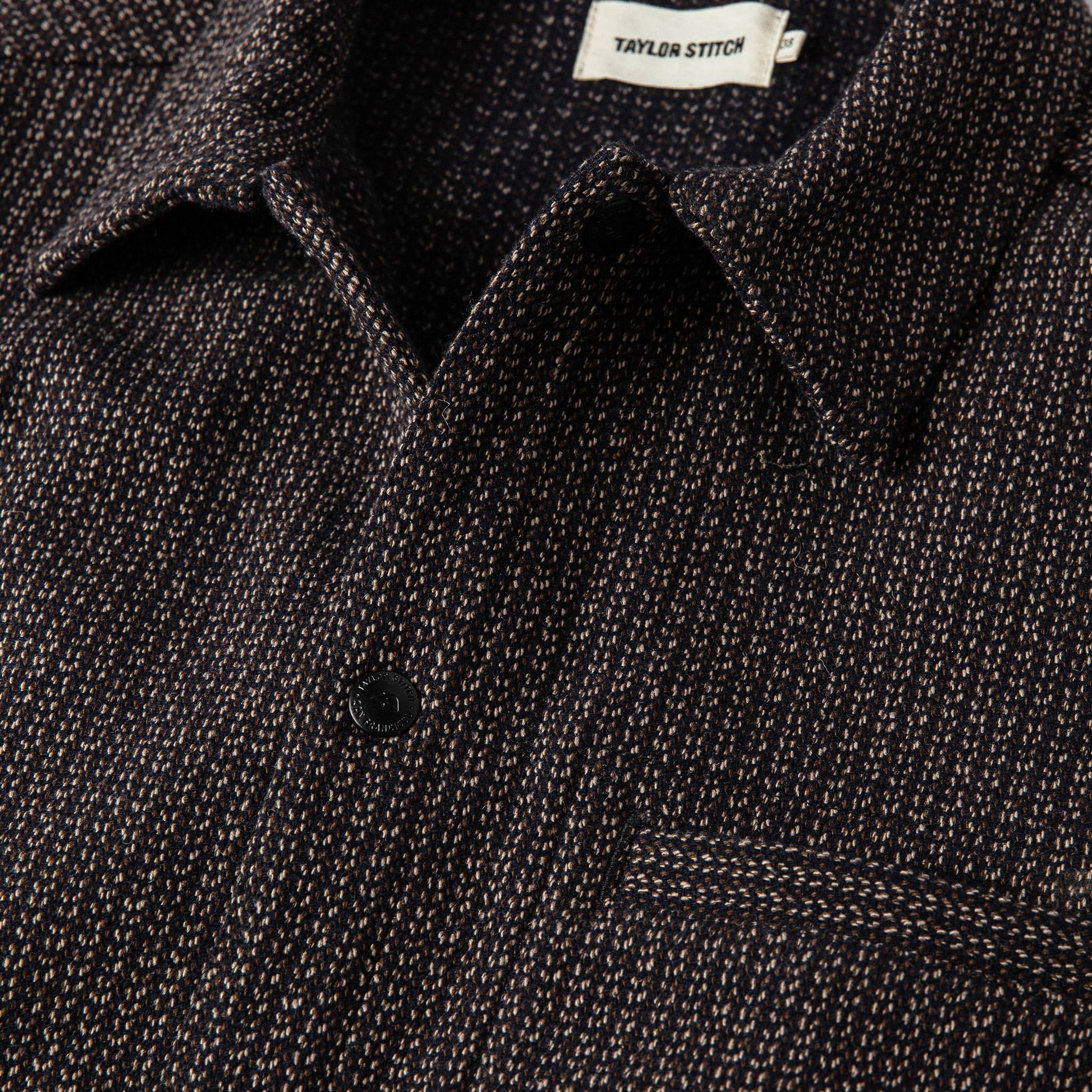 material shot of chest, Outerwear by Taylor Stitch
